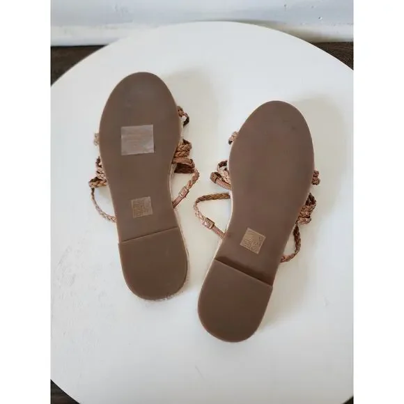 Madewell The Kathryn Espadrille Slide Sandal in Leather - Picture 8 of 9